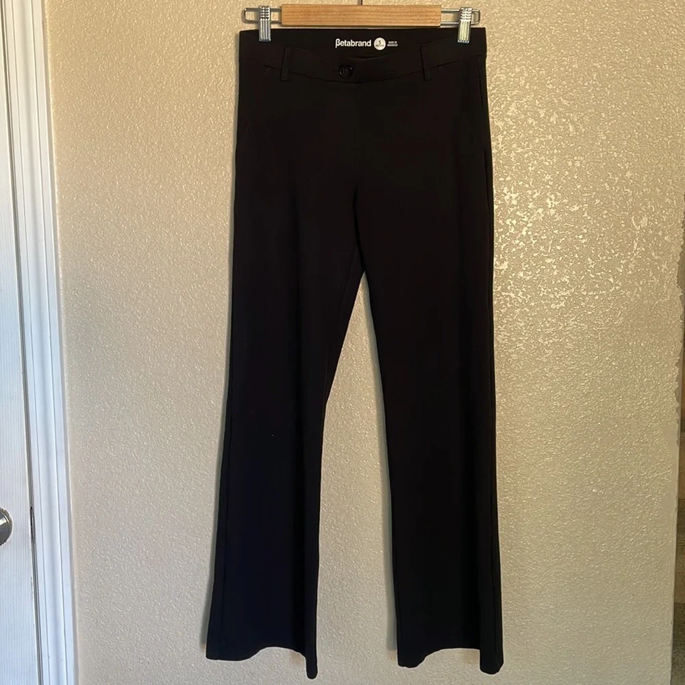 Betabrand Dress Pant/Yoga Pant in Charcoal Black Small Petite NWOT - Picture 3 of 6